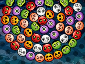 Bubble Wheel Halloween Online Puzzle Game