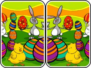 Easter Differences Online Puzzle Game