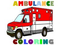 Ambulance Trucks Coloring Pages Online Coloring Game