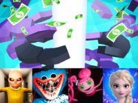 Stack Huggy Wuggy Ball Online Arcade Game