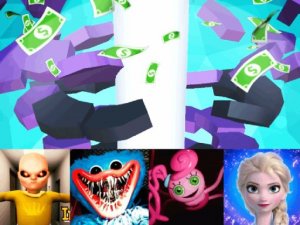 Stack Huggy Wuggy Ball Online Arcade Game