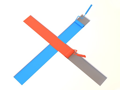 Paint Roll 3D Puzzle Game Online - Color Puzzle Game