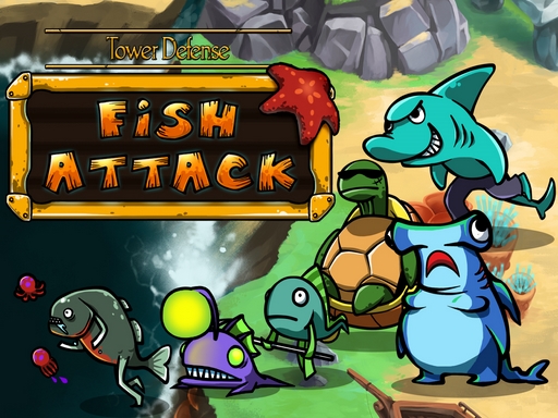 Tower Defense : Fish Attack Online Arcade Game