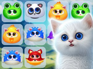 Kitty Jewel Quest - Match 3 Puzzle Game
