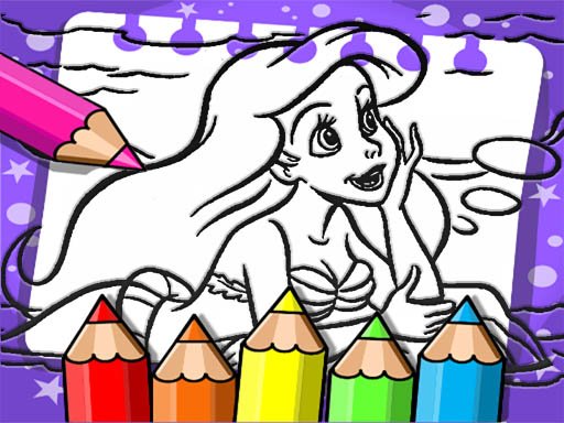 Ariel The Mermaid Coloring Book Online Game Coloring Game