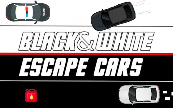 Black & White Escape Cars: Dual Control Driving Game
