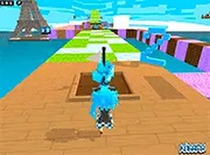 Pixel Art Parkour Arcade Game