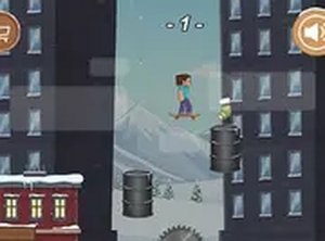 Snowy Board Balance Runner